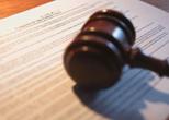 Picture of a gavel on a desk